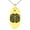 Gold, variant on Stainless Steel Letter Q Initial 3D Cube Box Monogram Engraved Small Oval Charm Pendant Necklace