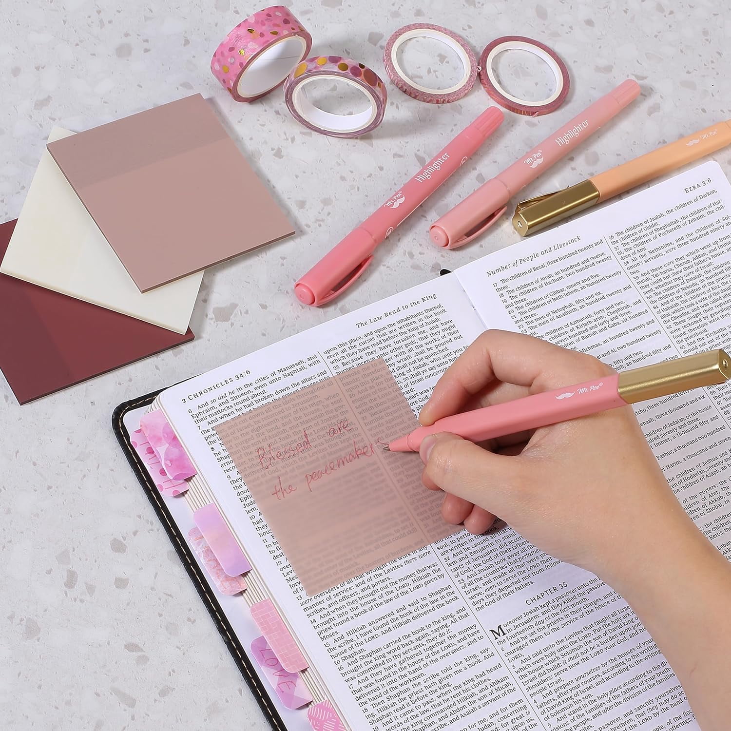 Mr. Pen- Bible Journaling Kit, Bible Highlighters and Pens No Bleed