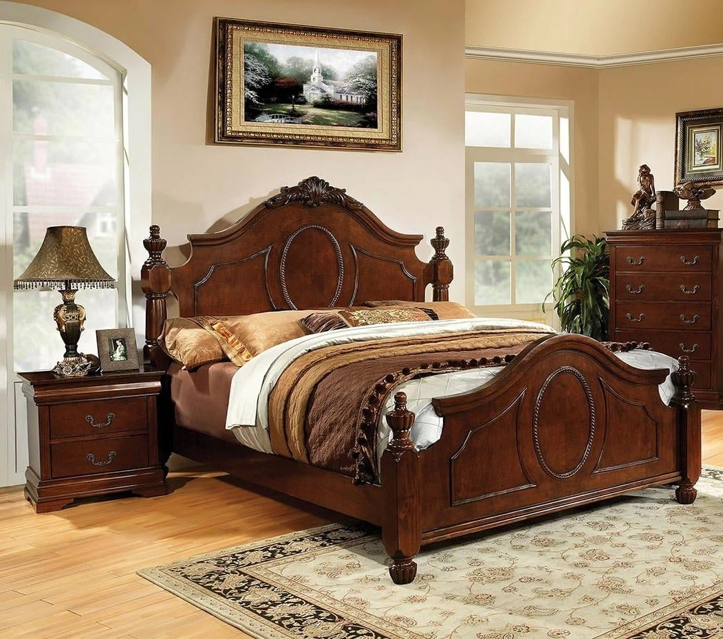 Bedroom sets wood queen discount