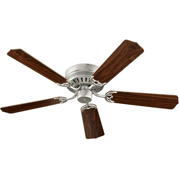 Quorum 11525-65 Traditional 52``Ceiling Fan from Custom Hugger Collection in Pewter, Nickel, Silver Finish, 52"
