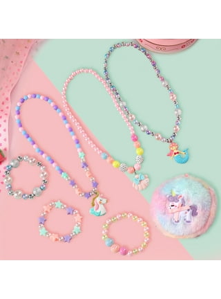 Hello Kitty Girls Necklace Stud Earrings Jewelry Set - 18+3 (Magenta)