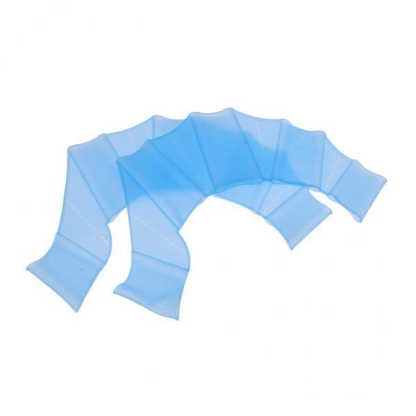 Guantes de Natación Sunnimix 2x Suave de Silicona Aletas Dedos Mano Palmosa