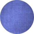 thumbnail image 1 of Ahgly Company Machine Washable Indoor Round Oriental Blue Industrial Area Rugs, 5' Round, 1 of 4