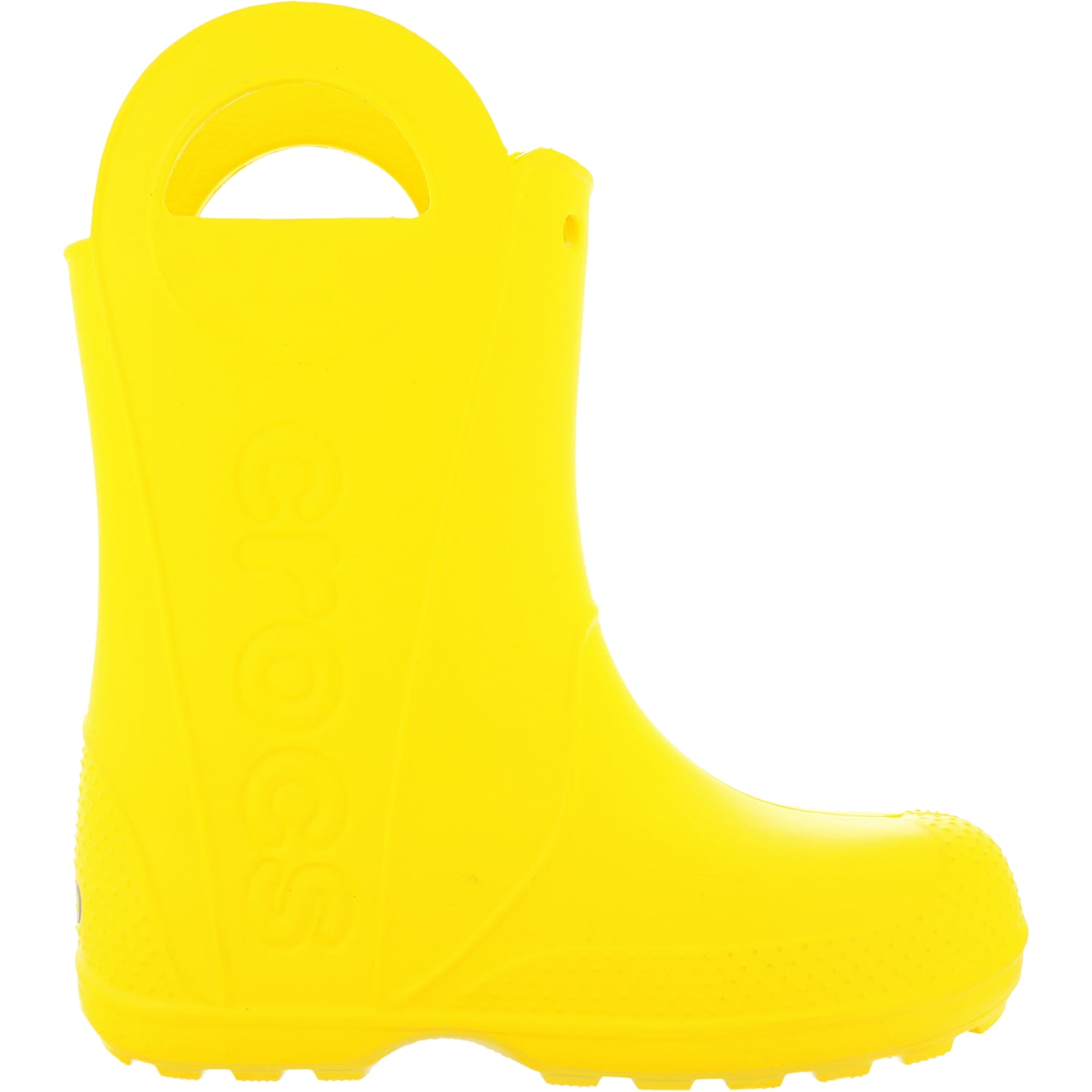 crocs yellow rain boots
