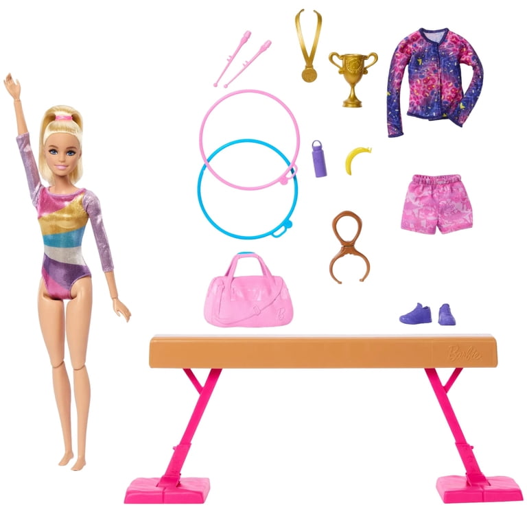 Barbie Gymnastics Playset with Blonde Doll photo 3