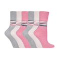 thumbnail image 1 of Gentle Grip - 6 Pairs Ladies Gentle Grip Non Elastic Crew Socks, 1 of 2