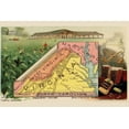thumbnail image 2 of Arbuckle Brothers 32x23 Gold Ornate Wood Framed with Double Matting Museum Art Print Titled - Virginia, 2 of 4