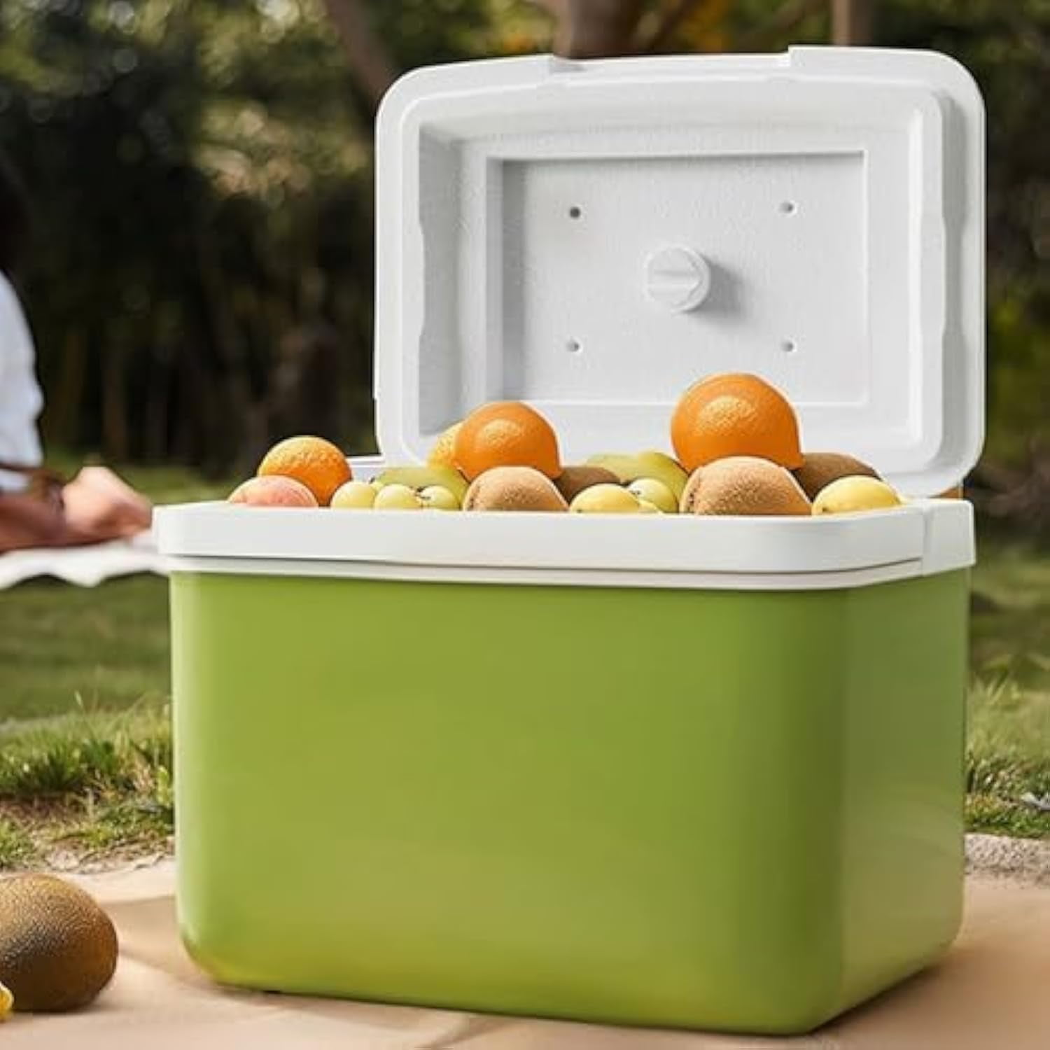 Outdoor Camping Cooler - Large Capacity Ice Chest, Portable Insulated Storage Box, Cooling Container | Hard Lightweight Freezer for Hiking Camping Walking Travel Outdoor Activities(6L)