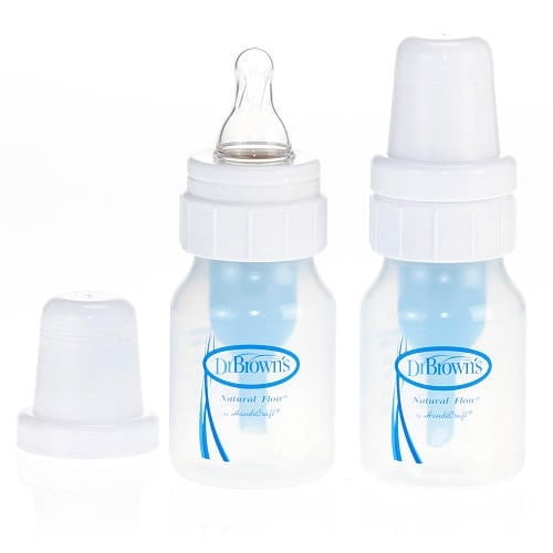 Dr. Brown's Natural Flow Bottle w/ Preemie Nipple 2oz 2pk Walmart