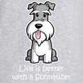 thumbnail image 3 of CafePress - Life Is Better With A Schnauzer Dark T Shirt - Women's Nightshirt, 3 of 4