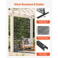 thumbnail image 3 of VEVOR Metal Privacy Screen 47" x 72" Outdoor Privacy Screens & Panels for Patio Black, 3 of 9