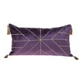 thumbnail image 1 of Parkland Collection PILL21273P Zella Transitional Dark Purple Rectangle Throw Pillow, 1 of 6