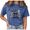 Blue, variant on I Put the BOO in Boujee Vintage Acid Wash Print T-Shirt with Bow Pumpkin Halloween Graphic