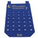 thumbnail image 3 of Calendario de Adviento Eid Mubarak, tela colgante, cuenta atrás, visualización de fecha, decoración de Ramadán, azul, 3 of 5