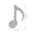 thumbnail image 2 of VERDANVERSE 2Ud Pin Musical Con Circonia Para Abrigo Traje Y Femenino, 2 of 6