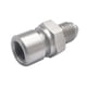thumbnail image 2 of Adaptador de línea de freno hembra invertida métrica, equipo de acero inoxidable AN4 a M10X1, 2 of 9