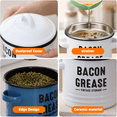 thumbnail image 3 of 46 Oz Grease Container with Filter and Scraper, 2026 New Bacon Grease Container with Strainer and Food-Grade Silicone Spatula, Farmhouse Cooking Pot Keeper Collector, Dishwasher Safe (orange), 3 of 9