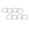 thumbnail image 1 of Ganchos para Cortina BuyWeek 24 Piezas Anillos de Ducha Transparentes ABS, 1 of 12