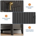 thumbnail image 3 of M optimized 54" Fluted Dresser for Bedroom, 7-Drawer Wood Dresser, Modern Chest of Drawers, Storage Organizer Cabinet for Living Room, Hallway, Entryway, 3 of 7