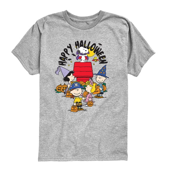 Peanuts - Happy Halloween Boys' Short Sleeve Graphic T-Shirt