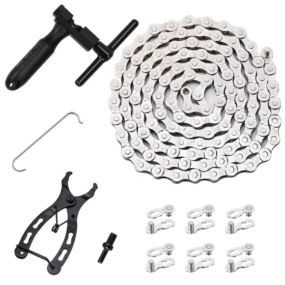 Kit de cadenas para bicicleta RUBY.Q de una sola velocidad, 6/7/8 velocidades con rompecadenas