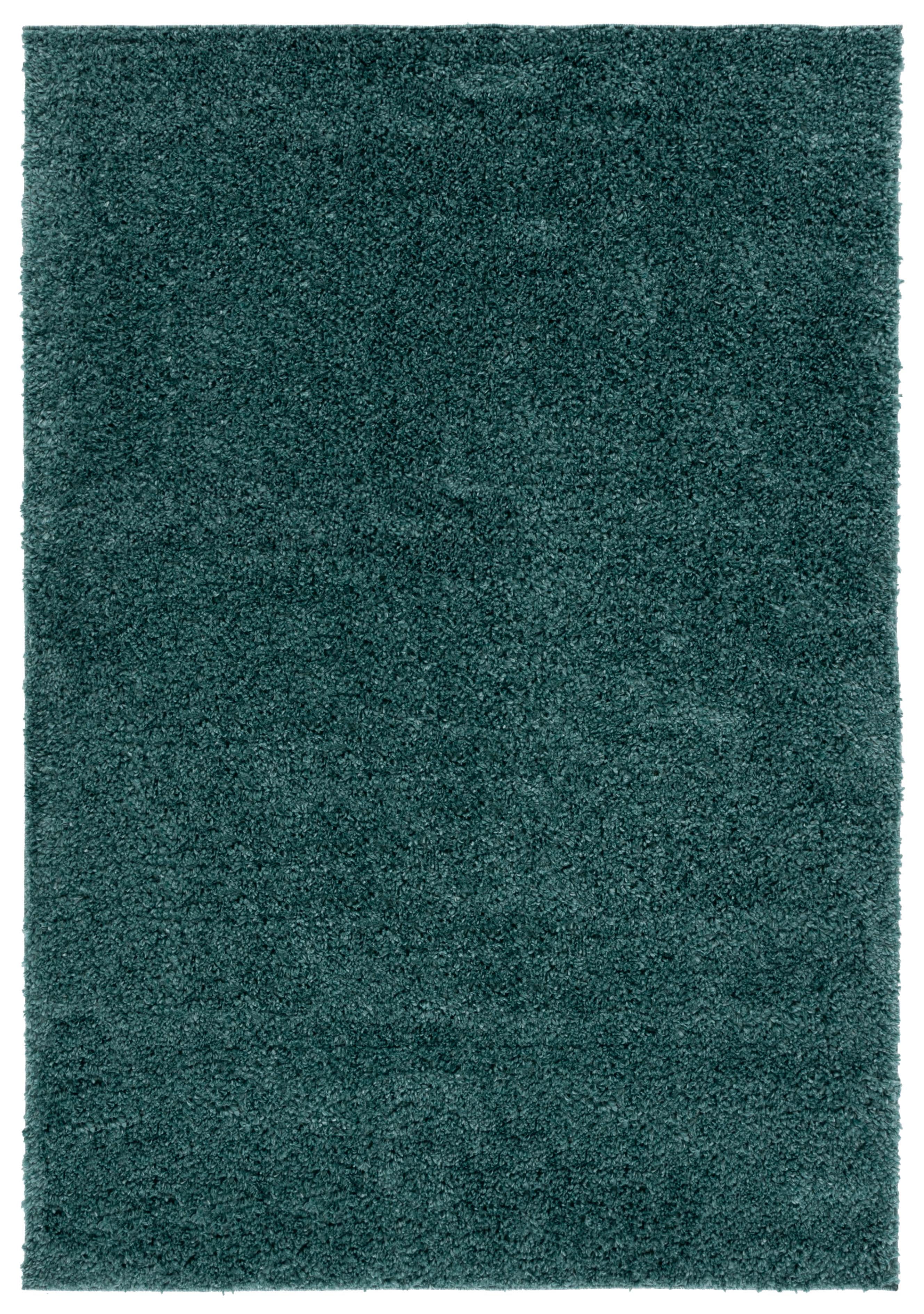 SAFAVIEH August Carlene Solid Plush Shag Area Rug, Green, 9' x 12' - Large - Modern Design, Green, Non-Shedding & Easy Cleaning, Ultra Plush Thick Pile, Ideal for Living Room, Bedroom