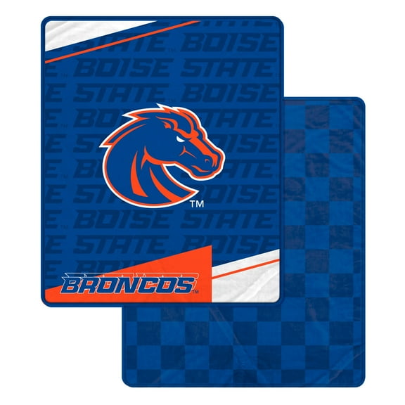 Pegasus Boise State Broncos 60" x 70" Diagonal Ghost Checkered Double-Sided Blanket