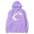 thumbnail image 4 of LUOGENLI Chandails à Capuche à Fermeture Éclair pour Hommes Anime Chandail de Sport pour Fans de Football Vintage Joueur de Rugby Sports Rétro Chandail à Capuche de Rugby pour Hommes Hauts Chandails à Capuche pour Hommes Design Graphique Violet Taille TTTG, 4 of 4