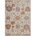 thumbnail image 1 of Ladole Rugs Venice Marigold Cream Ornamental Indoor/Outdoor Area Rug 6'5" x 9'5", 1 of 6