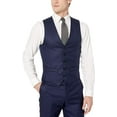 thumbnail image 3 of Adam Baker Mens V0177 Slim Fit 3-Piece Suit Set - Indigo - 40R, 3 of 7