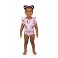 thumbnail image 2 of Character Toddler Girl One- Piece Swimsuit with Ruffles, Sizes 12M-5T, 2 of 6