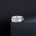 thumbnail image 3 of Feng Shui Pixiu Mantra Sterling Silver Attracting Wealth Amulet Lucky Protection Wealth Buddhist Jewelry Feng Shui Ring for Men & Women, 3 of 10