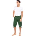 thumbnail image 5 of Notus Men's 100% Cotton Twill Cargo Shorts - Six Pockets, Comfortable & Durable Summer Wear Green 40, 5 of 7