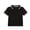 Black, variant on flyskyup Kids Cotton Striped Shirts Turndown Short Sleeve Button Loose School Uniform Summer Comfy Blouses with Chest Pocket