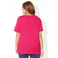 thumbnail image 2 of Catherines Women's Plus Size Suprema Lace-Up Tee, 2 of 3