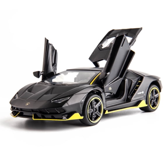 BDTCTK Play Vehicle Lambo LP770-4 Casting Car Model Toy 1/32 Child Sound and Light Pull Back Car Zinc Alloy Toys for Kids Boy Girl Gift