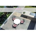 thumbnail image 2 of FBTS Prime 16x17 inch All-Weather Red Stripe Outdoor Seat Pads, Pack of 2, 2 of 7