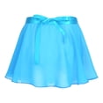 thumbnail image 1 of TiaoBug Kids Girls Lightweight Solid Chiffon Wrap Dance Skirt with Waist Tie Ballet Dance Training Skirts 4-12, 1 of 5
