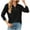 Black, variant on ATOYSOY Women's Long Sleeve Shirts Winter Loose Tops Workout Casual Blouse Pleated V Neck Button Sweatshirts Solid Color Pullover Spring Fashion Black L