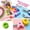 E, variant on 26 PCS Thick Acrylic Letter Beads, Coated Bubble Alphabet Beads with Large Horizontal Hole, Big Letter Beads for Jewelry Making Keychains Bag Charms DIY Crafts, 6 Styles Available