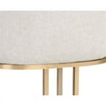 thumbnail image 7 of Sunpan Rayla 18.5" Fabric and Stainless Steel Dining Chair in Cream (Set of 2), 7 of 7