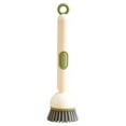thumbnail image 1 of Adjustable Cleaning Brush With Liquid Dispenser Extendable Handle Refillable PET Scrub Head Smooth Soap Dispensing Non Scratch Ideal For Kitchen Cookware Cleaning Tool, 1 of 4