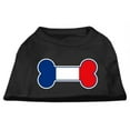 thumbnail image 1 of Chemises Imprimées Drapeau de France en Forme d'Os Noir XS (8), 1 of 1