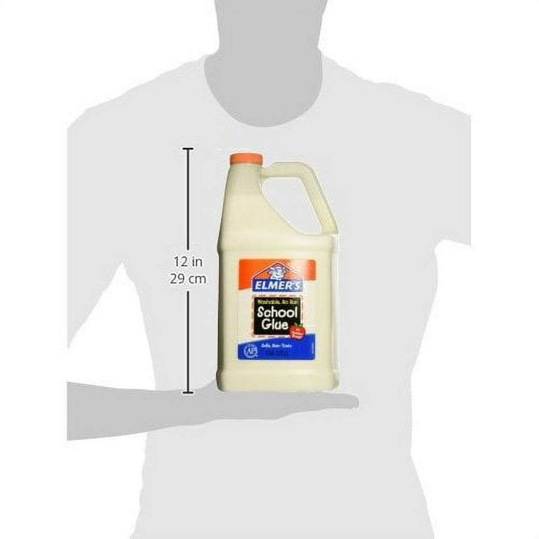 Elmer's E340NRSS Washable No-Run School Glue, 1 Gallon Jar
