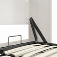 thumbnail image 4 of Pemberly Row Queen Murphy Wall Bed with Memory Foam Mattress in Ivory Oak, 4 of 34