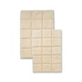 thumbnail image 2 of Cotton Checkered 2-Piece Ivory Highly Absorbent Non-Slip Bath Rug Set by Superior, 2 of 4