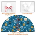 thumbnail image 4 of Yiaed Owls And Trees Print Christmas Tree Skirt , Tree SkirtsTree Mat for Christmas Winter Holiday Indoor Decorations-36", 4 of 7