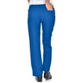 thumbnail image 2 of Mini Marilyn Scrubs Straight Leg 4-Way Stretch Flare Leg Elastic Waistband Four Pocket Pants with Cargo Pockets, 2 of 3