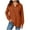 Orange, variant on larppty Women's Hoodies Buttons Collar Hooded Sweatshirts Drawstring Casual Pullover Tops 2025 Fall Outfits (Red, XL)