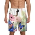 thumbnail image 1 of Fotbe Butterfly And Flowers Pantalones Cortos de Pijama para Hombre, Ropa de Dormir, Pantalones de Pijama Cortos para Hombre-XX-Large, 1 of 6